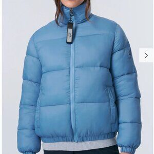 NWT Norden Mia Cire Blue Puffer Jacket Coat Sustainable Size Small